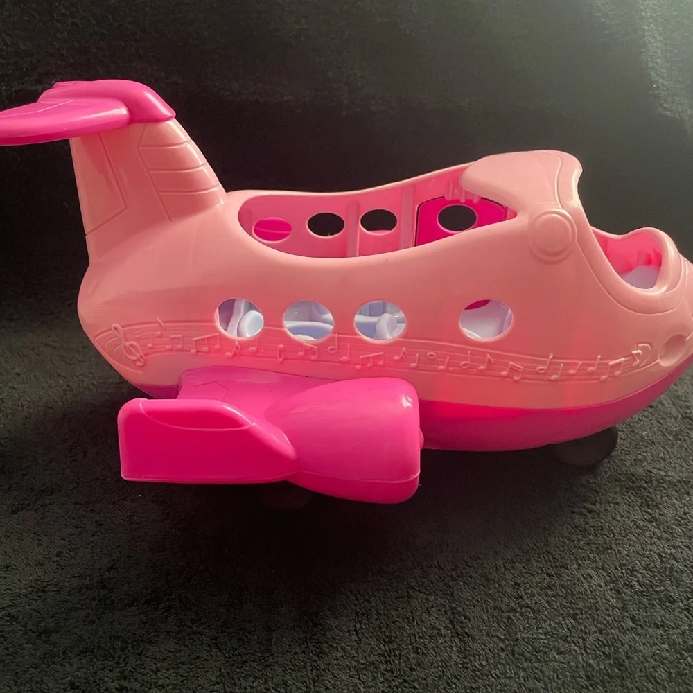 Fisher-Price Pink Toy Airplane with Music Notes